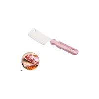 Ebrulihomeart Çok Amaçlı Mini Pembe Plastik Saplı 19 cm Düz Satır