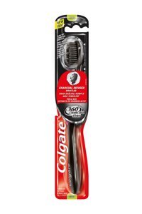 Colgate 360 Charcoal Orta Manuel Diş Fırçası Siyah