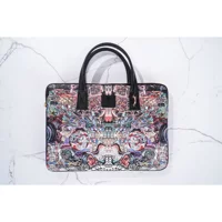 Minbag Bashaques 01 Gaudi Desenli Tek Gözlü Kumaş 13 inç Askılı Laptop Çantası Çok Renkli