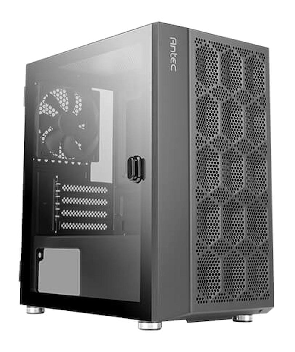Antec NX200M RGB Mesh 1 Fanlı Siyah Dikey Kullanım Micro ATX Oyuncu Bilgisayar Kasası