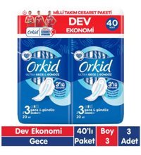 Orkid Ultra İnce 40'lı Hijyenik Ped 3 Adet