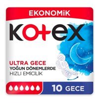 Kotex Ultra Gece Orta 10'lu Hijyenik Ped