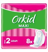 Orkid Maxi İnce 8'li Hijyenik Ped