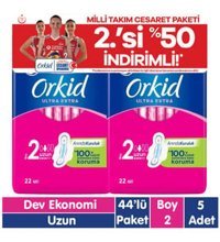 Orkid Ultra Extra Orta 44'lü Hijyenik Ped 5 adet
