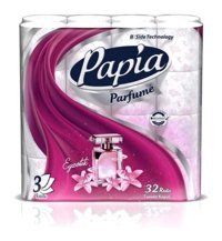 Papia 3 Katlı Kokulu 6x32'li Rulo Tuvalet Kağıdı