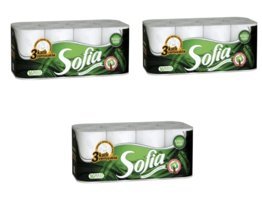 Sofia 3 Katlı 3x16'lı Rulo Tuvalet Kağıdı