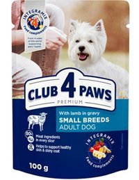 Club 4 Paws Kuzu Etli Aromalı Parça Etli Yetişkin Yaş Köpek Maması 100 gr 13'lü