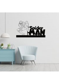 Erva Spiderman Tekli Başlık Metal Led Aplik Beyaz