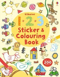 123 Sticker And Colouring Book Jessica Greenwell Usborne
