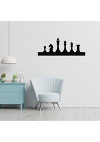 Erva Satranş Tekli Başlık Metal Led Aplik Beyaz