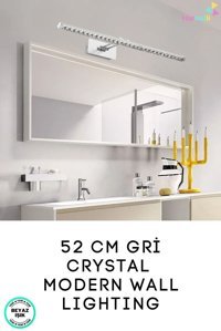 Harnelli Flüt Tekli Başlık Alüminyum Led Aplik Gümüş
