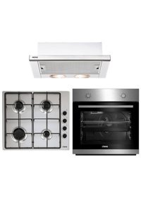Altus ALA 132 I - ALA 182 GID - AL 37 I Gazlı Metal Klasik Set Üstü Davlumbaz 3'lü Ankastre Set İnox