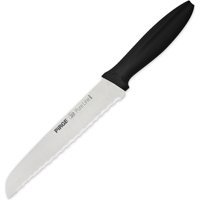 Pirge Pureline 46018 Çelik Tırtıklı Plastik Bıçak 18 cm Siyah