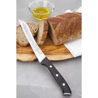Refikadan Çelik Tırtıklı Plastik Bıçak 19 cm Siyah