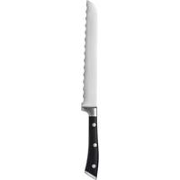 Masterpro Çelik Tırtıklı Plastik Bıçak 20 cm Siyah