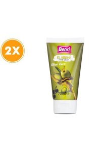 Benri Zeytinyağlı Tüm Ciltler Organik Vegan Parfümlü El Kremi 2x75 ml