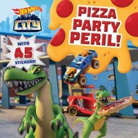 Hot Wheels City: Pizza Party Peril!: Car Racing Storybook With 45 Stickers For Kids Ages 3 To 5 Years Shuman, Ross R Buzzpop