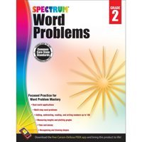 Math Word Problems Grade 2, Ages 7 To 8, 2Nd Grade Math Word Problems, Addition, Subtraction, Reading, And Writing Numbers To 100, Multi-Step Time, Money - 128 Pages Workbook (Volume 75) Spectrum