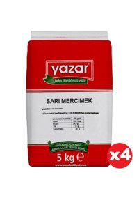 Yazar Sarı Mercimek 4x5 kg