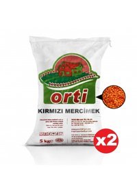 Orti Kırmızı Mercimek 2x5 kg