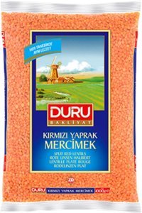 Duru Bakliyat Yaprak Kırmızı Mercimek 1 kg
