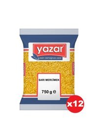 Yazar Sarı Mercimek 12x750 gr