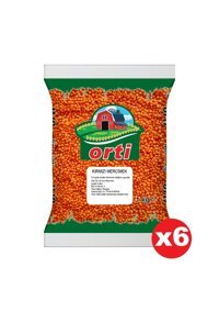 Orti Kırmızı Mercimek 6x1 kg
