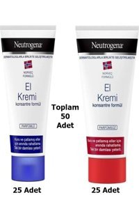 Neutrogena Norveç Formulü Gliserinli Kuru Ciltler Organik Vegan Parfümlü-Parfümsüz El Kremi 50x75 ml
