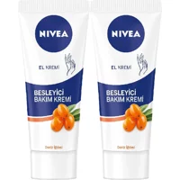 Nivea Deniz İğdesi Tüm Ciltler Organik Vegan Parfümlü El Kremi 2x75 ml