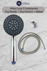 Ahlez Luna Yağmurlama Mafsallı Masajlı Duş Seti