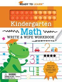 Ready To Learn Kindergarten Math Write & Wipe Workbook With Popper Hale, Janet Silver Dolphin Books