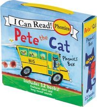 Pete The Cat Phonics Box: Includes 12 Mini-Books Featuring Short And Long Vowel Sounds Dean, James Harper Collıns