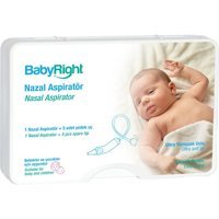 Baby Right Şeffaf Nazal Burun Aspiratörü Seti+Yedek Uç 5'li