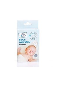 Baby&Plus Şeffaf Burun Aspiratörü Yedek Ucu 12'li Set