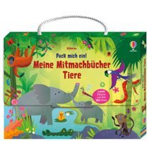 Pack Mich Ein! Meine Mitmachbücher: Tiere: Koffer Mit Drei Mitmachbüchern Zum Thema Tiere Ausmalen, Stickern Und Rtseln Mit Über 160 Stickern Ab 3 Jahren Usborne Publishing Books Ltd