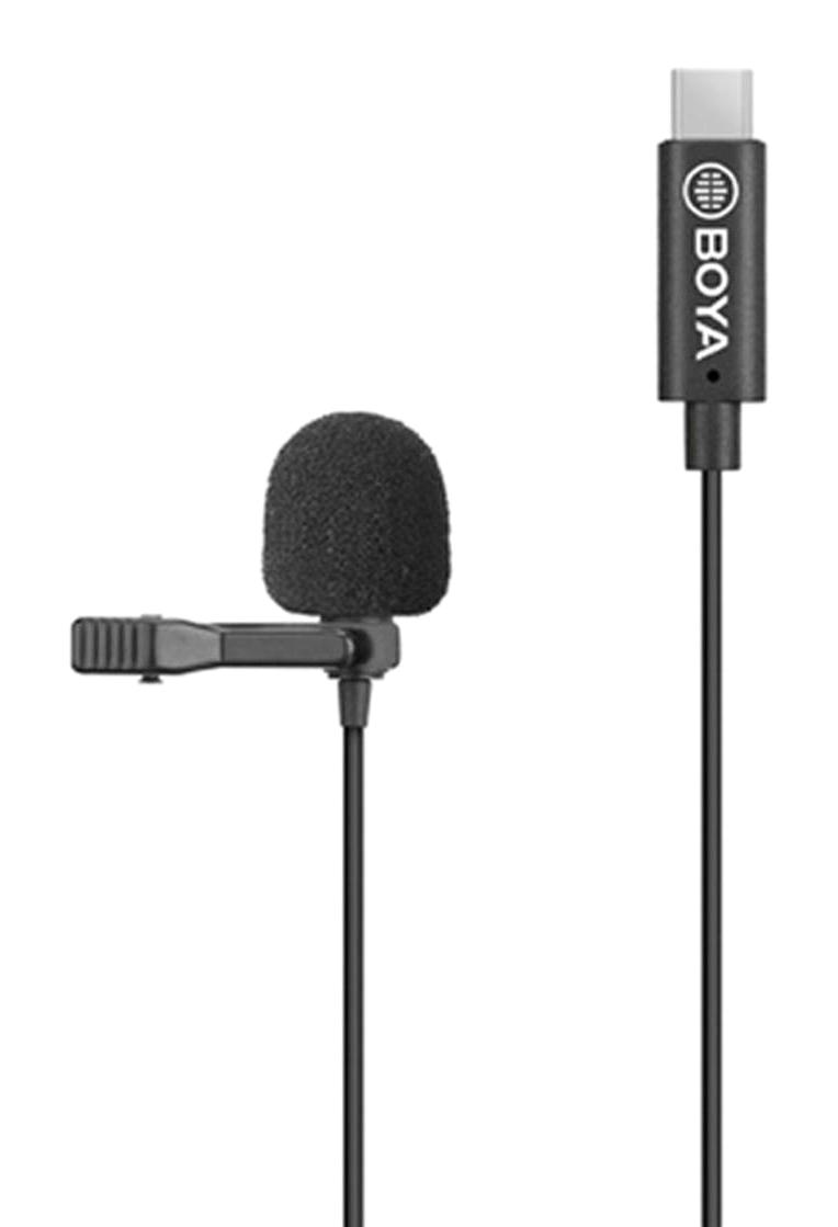 Boya BY-M3-OA Dji Osmo Action Condenser Type C Kablolu Yayıncı Siyah Yaka Mikrofon