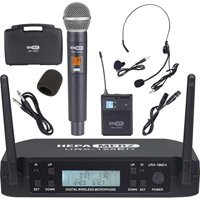 Hepa Merz Urx-186Eh Condenser 3.5 mm Kablosuz Bluetooth Siyah Yaka Mikrofon
