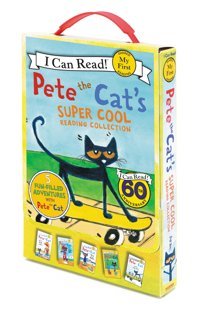 Pete The Cat'S Super Cool Reading Collection: Too Cool For School/Play Ball!/Pete At The Beach/Pete'S Big Lunch/A Pet For Pete (My First I Can Read) Dean, James Harper Collıns