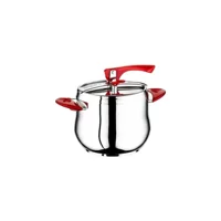 Çeçen Home Klasik Düdüklü Kapak Çelik Tabanlı 4.5 lt Düdüklü Tencere Kırmızı