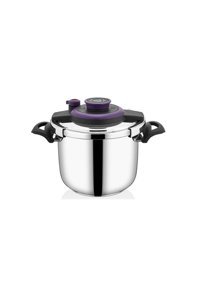 Falez Power Cook Clipso Kapak Termik Tabanlı 7 lt Düdüklü Tencere Mor