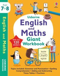 Usborne English And Maths Giant Workbook 7-8 (Usborne Workbooks) Holly Bathie Usborne Publishing Books Ltd