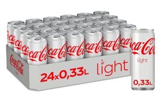 Coca Cola Light Kutu Kola 330 ml 24 Adet