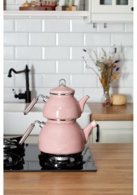Neva Sweet Rose Chocolate N2862 Emaye Çaydanlık Rose Gold