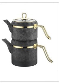 Brioni Royal Stone RSK-02TK Granit Çaydanlık Koyu Gri