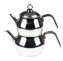 Evida Nostaljik Mini Çelik Çaydanlık Gümüş