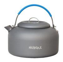 Nurgaz Klasik Mini Üstten Kulplu Metal Çaydanlık Gri