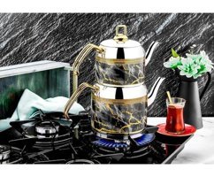 Özlife Işıl 172 Mini Çelik Çaydanlık Altın