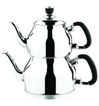 Özkent Symbol K330 Mini Çelik Çaydanlık Siyah