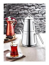Olika Eliz Ea02 Mini Çelik Çaydanlık Gri