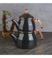 Tohana Thn93503 Emaye Çaydanlık Gri